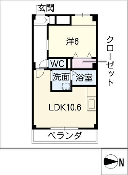 プランドールIII 301｜愛知県名古屋市緑区八つ松1丁目(賃貸マンション1LDK・3階・41.36㎡)の写真 その2