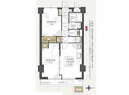 ビッグ武蔵野小手指 2LDKの間取図画像