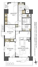 間取図画像 3LDK