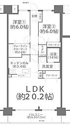間取図画像 2LDK