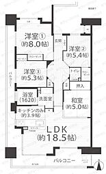 フローレンス野田グランドアーク2 4LDKの間取図画像
