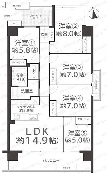 間取り：333000056485