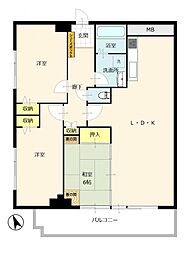ソフィーレ・エフきよしケ丘 3LDKの間取図画像