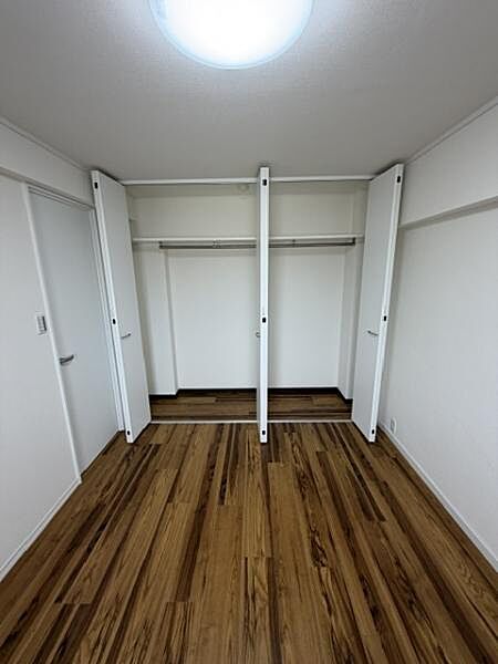 広々とした出し入れしやすいクローゼット