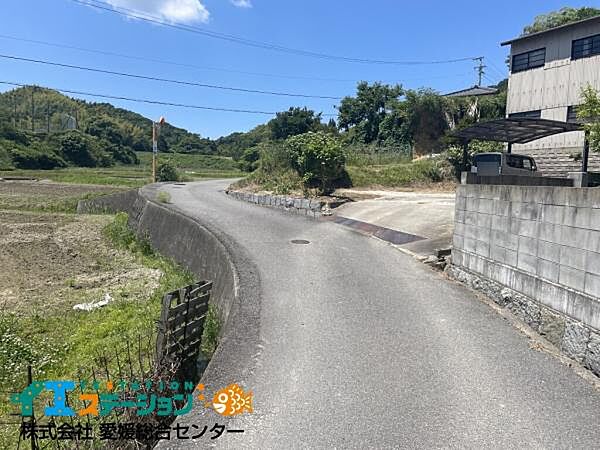 南東側にある前面道路です。