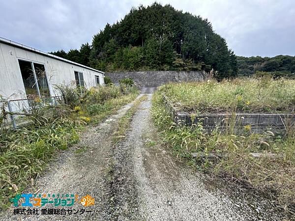 敷地側から見た進入路