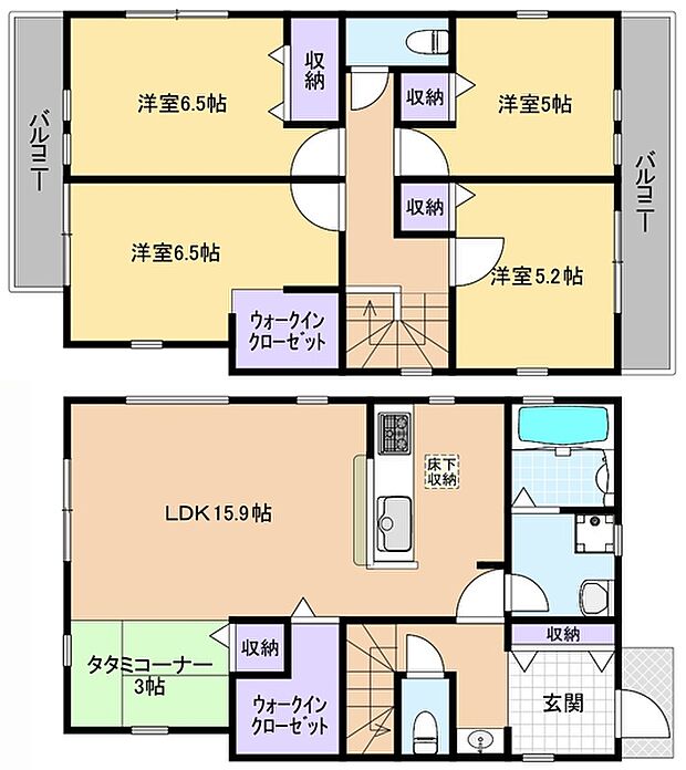 間取図　2号棟
