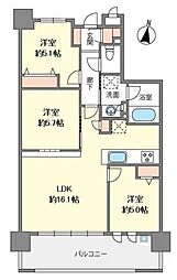 グランフォーレ大橋サウステラス 3LDKの間取図画像