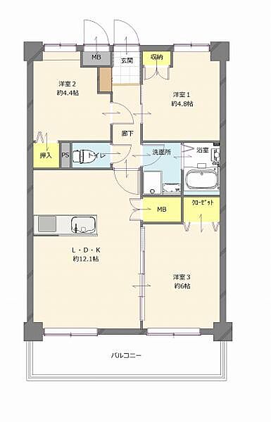 間取りを拡大表示