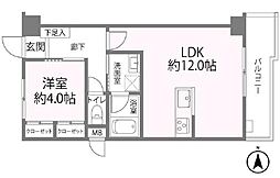 GSハイム堀切菖蒲園 1LDKの間取図画像