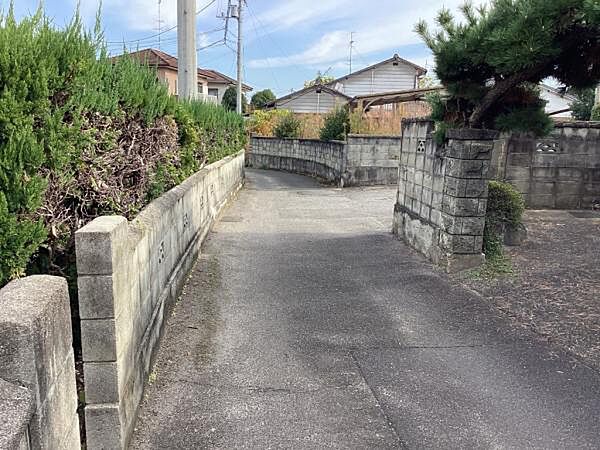 北側道路（西側より）