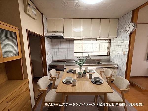 1階ダイニングキッチン（家具などは未設置。現況優先。）