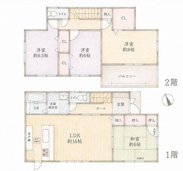 4ＬＤＫ間取り図です