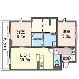succeed 2LDKの間取図画像