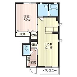 間取図画像 1LDK
