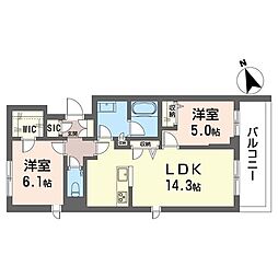 間取図画像 2LDK