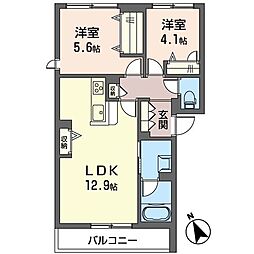 間取図画像 2LDK