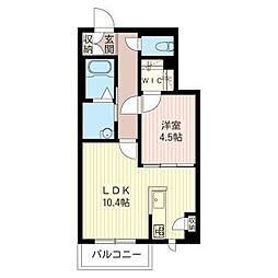 スカイパレス小竹向原 1LDKの間取図画像