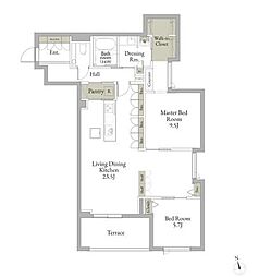 花筏 2LDKの間取図画像