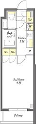 プライムメゾン下北沢 1Kの間取図画像