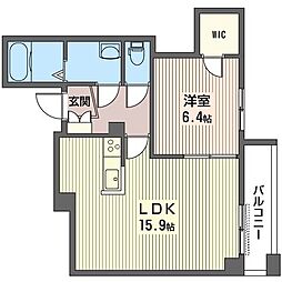 PREMIRES元代々木 1LDKの間取図画像
