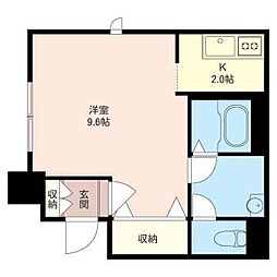 Maison欅 1Kの間取図画像