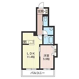 間取図画像 1LDK