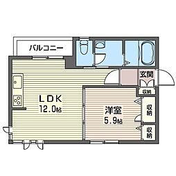 間取図画像 1LDK