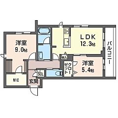 物件の間取り