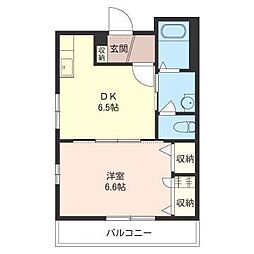 ブランドール大泉学園 1DKの間取図画像