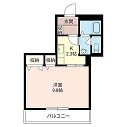 ブランドール大泉学園 1Kの間取図画像