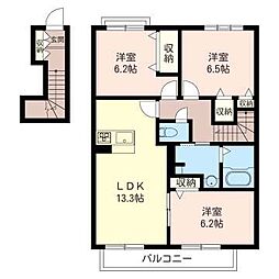 間取図画像 3LDK