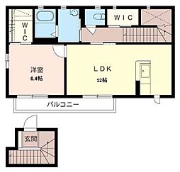 ヴェルデ茅ヶ崎B 1LDKの間取図画像