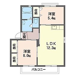 間取図画像 2LDK