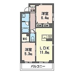 BloomStage 2LDKの間取図画像