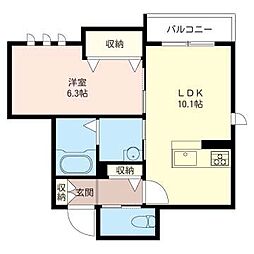 間取図画像 1LDK
