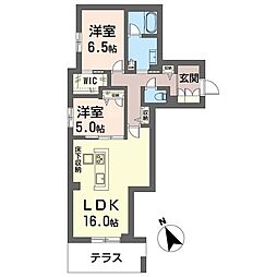 Fam橋本 2LDKの間取図画像