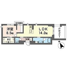 Fam橋本 1LDKの間取図画像