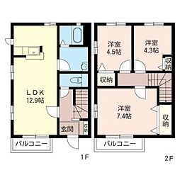 間取図画像 3LDK