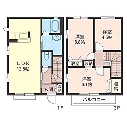 間取図画像 3LDK