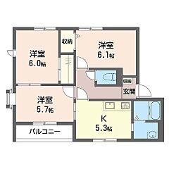 物件の間取り