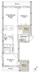 間取図画像 2LDK
