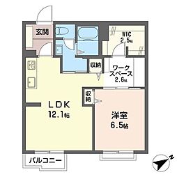 ハイツオリエント 1SLDKの間取図画像