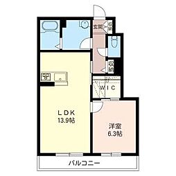 エスアール 1LDKの間取図画像