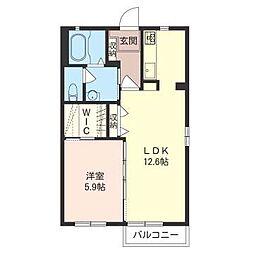 間取図画像 1LDK