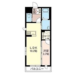 エスペランサ 1LDKの間取図画像