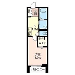 Casa・Felice 1Kの間取図画像