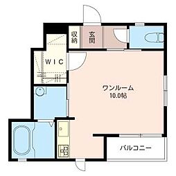 シャーメゾン春岡 ワンルームの間取図画像