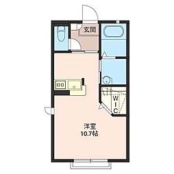 ウィザードE ワンルームの間取図画像