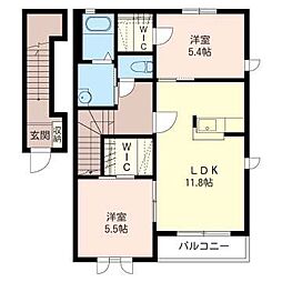間取図画像 2LDK